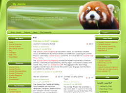 Red Panda Joomla template