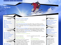 Ski Junkie Joomla template