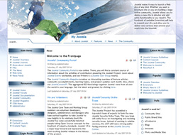 Snowboarding Fiesta Joomla template