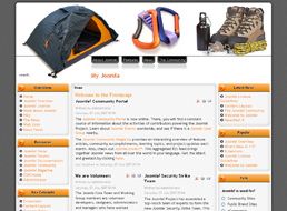Camping Equipment Joomla 1.5 template