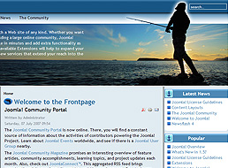 Fishing Stories Joomla 1.5 template