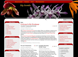 Exotic Flowers Joomla 1.5 template