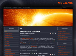 Orange Planet Joomla 1.5 template