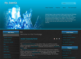 Blue Crystals Joomla template