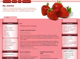 Strawberry Taste Joomla 1.6 template