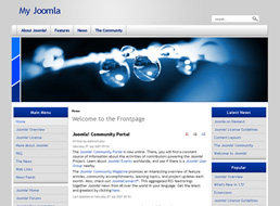 Water Drops Joomla template