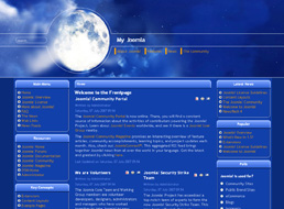 Moon Night Sky Joomla template