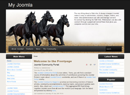 Black and Wild Joomla 1.5 template