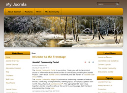 Winter Landscape Joomla 1.5 template